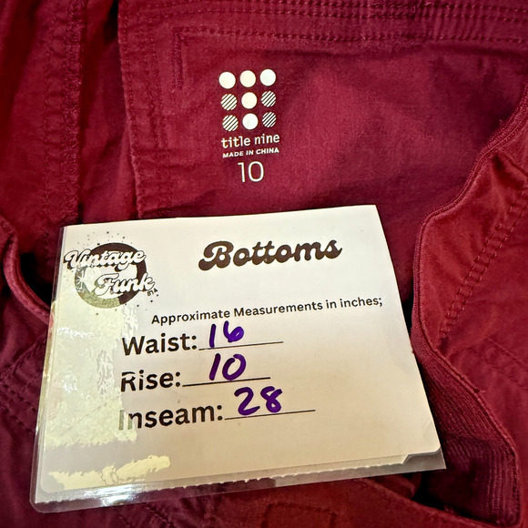 Title Nine Switchback Ultralight Hiking Joggers Women’s Size 10 Outdoor - Picture 9 of 9